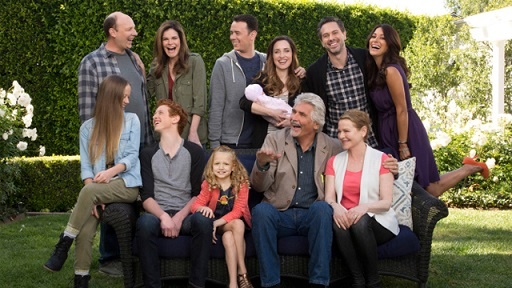 LIFE IN PIECES is CBS's new single camera comedy about one big happy family and their sometimes awkward, often hilarious and ultimately beautiful milestone moments as told by its various members. Pictured L-R, Top Row: Dan Bakkedahl as Tim, Betsy Brandt as Heather, Colin Hanks as Greg, Zoe Lister Jones as Jen, Thomas Sadoski as Matt and Angelique Cabral as Colleen; Pictured L-R, Bottom Row: Holly Barrett as Samantha, Niall Cunningham as Tyler, Giselle Eisenberg as Sophia, James Brolin as John and Diane Wiest as Joan Photo: Cliff Lipson/CBS ©2015 CBS Broadcasting, Inc. All Rights Reserved